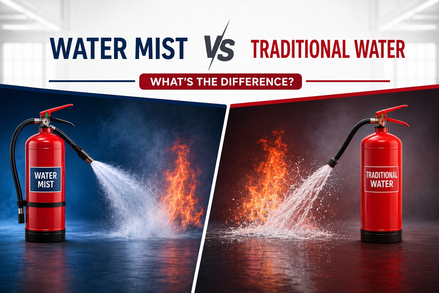 Water Mist vs Traditional Water Fire Extinguishers: What’s the Difference?
